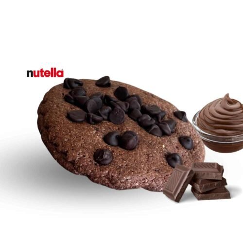 Galleta de chocolate rellena de nutella